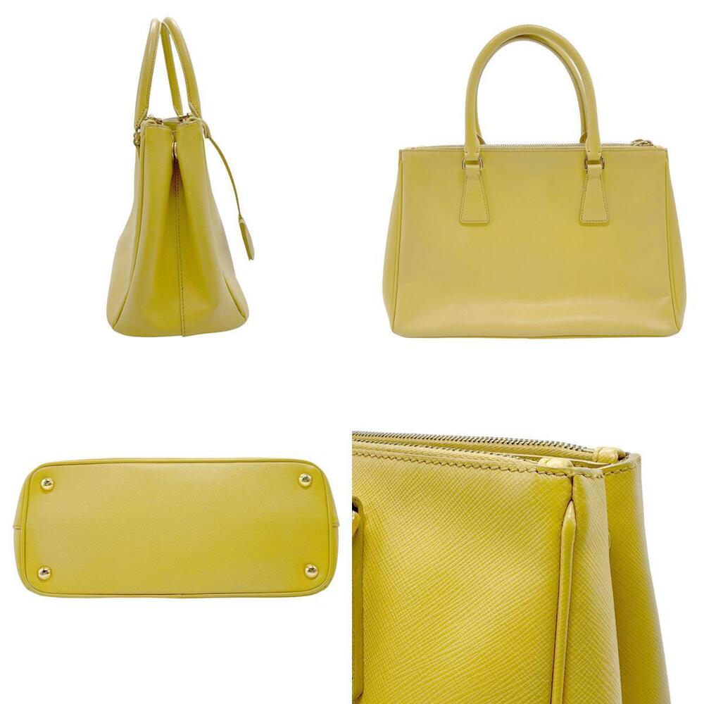 Prada Galleria handbag Saffiano leather Ananas Yellow - Picture 2 of 4